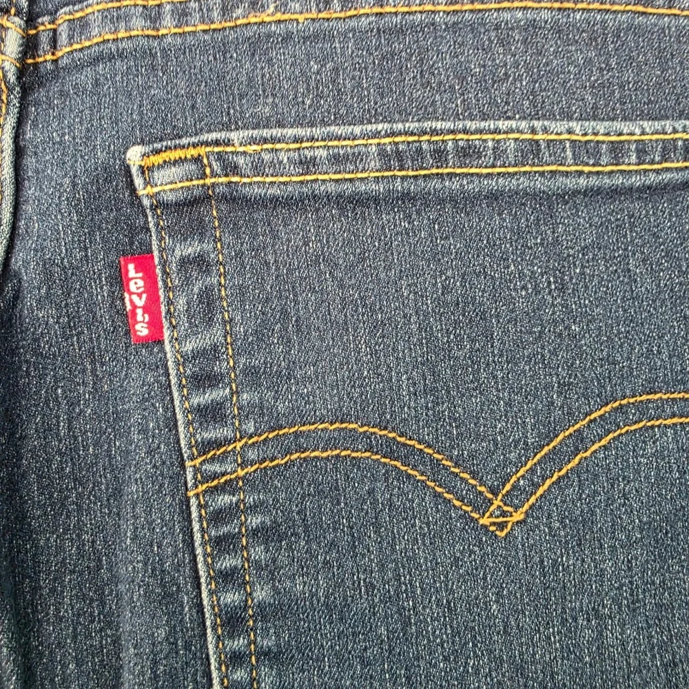 Levis 724 High Rise Straight Jeans Dark Wash Denim Blue Pants Mens 32x30